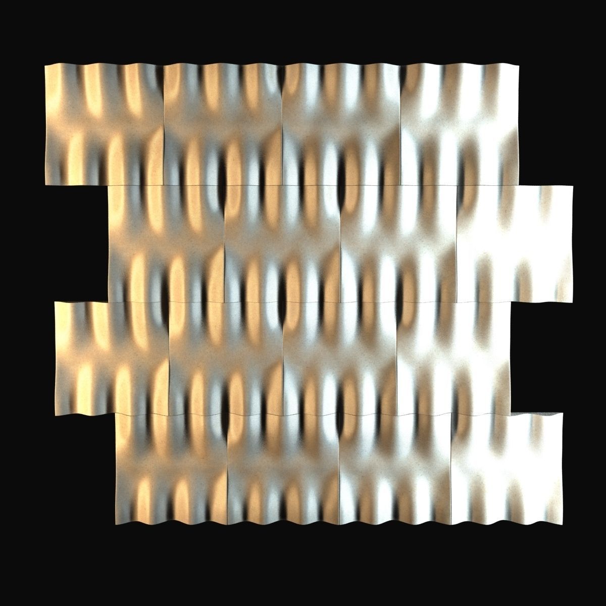 Lithos 3d Wall Tiles Tulle 3D model_9