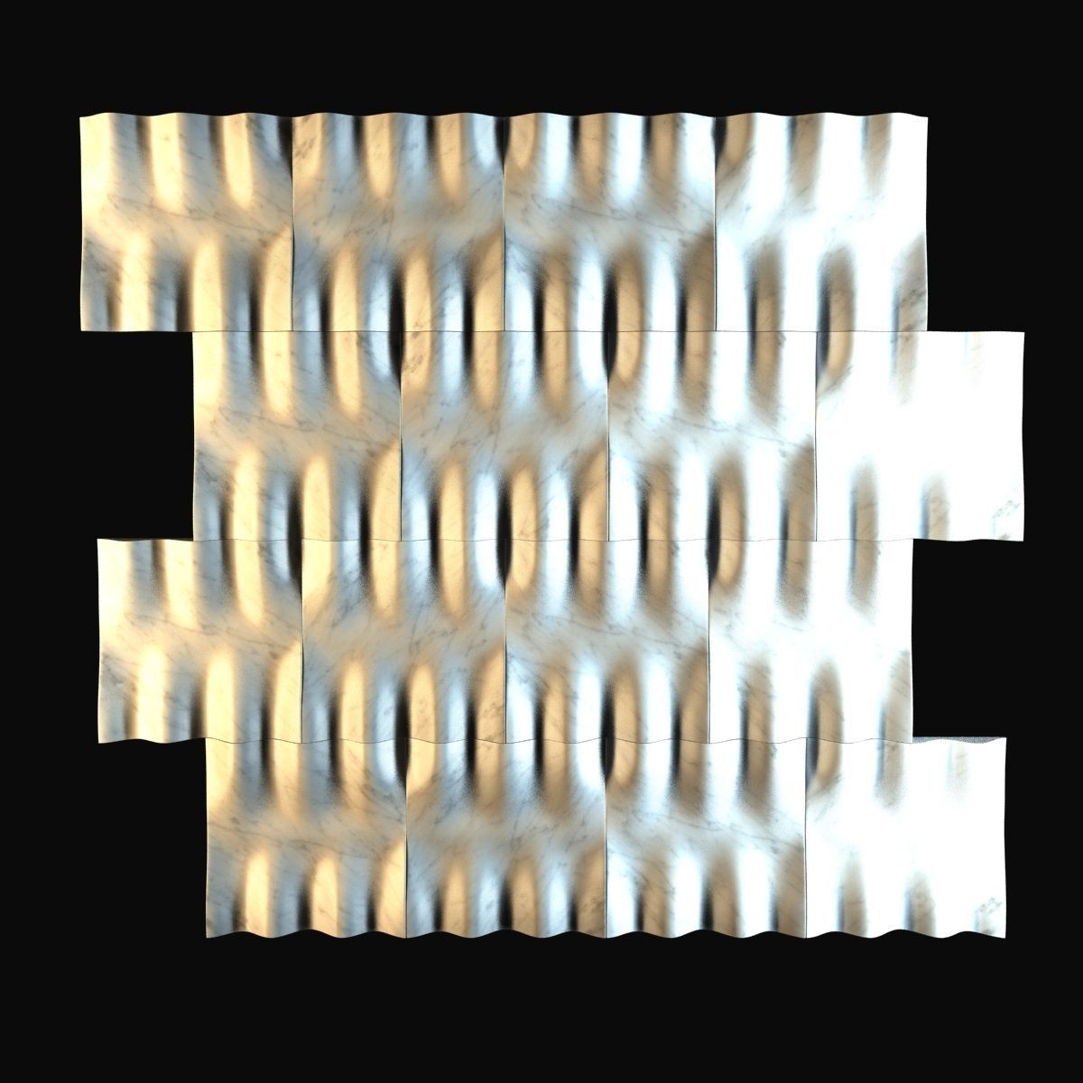 Lithos 3d Wall Tiles Tulle 3D model_6