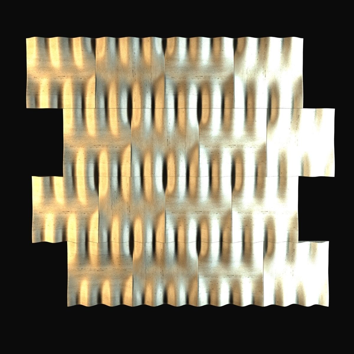 Lithos 3d Wall Tiles Tulle 3D model_7