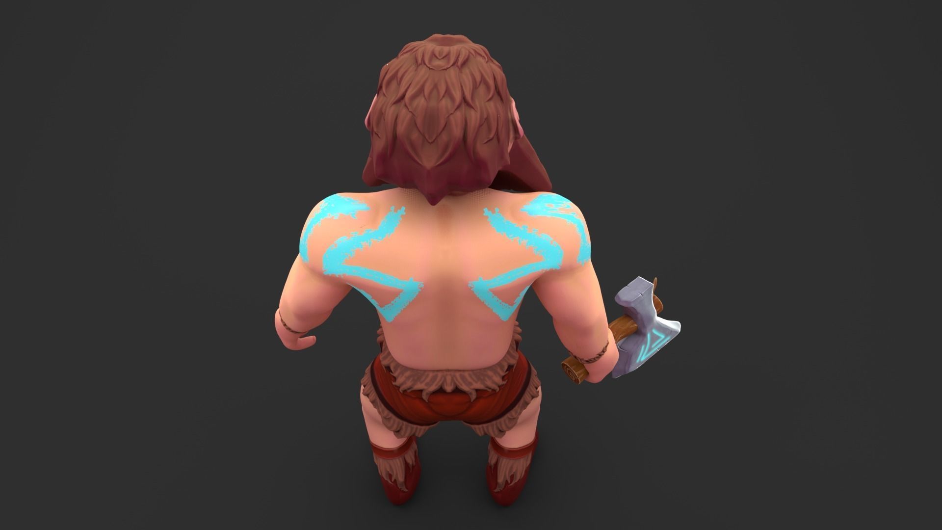 Ollie The Lumberjack Low-poly 3D model_4