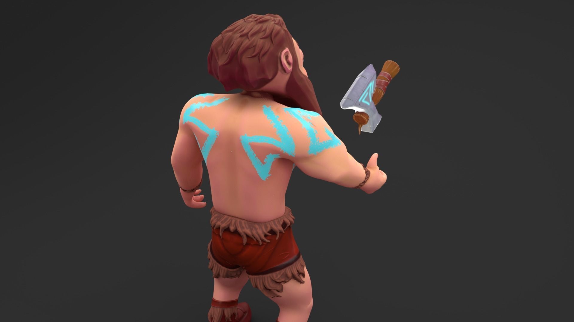 Ollie The Lumberjack Low-poly 3D model_3