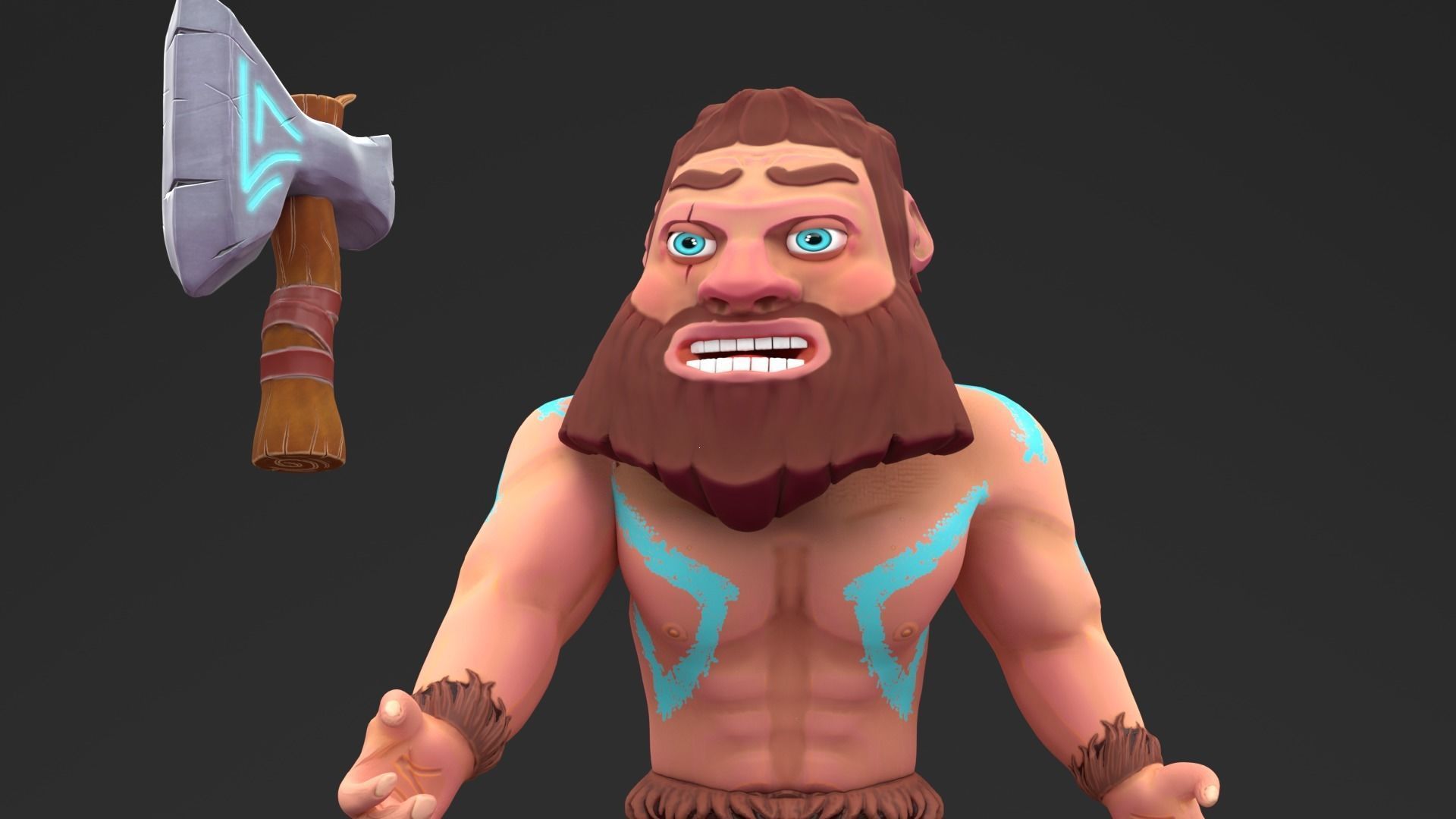 Ollie The Lumberjack Low-poly 3D model_2