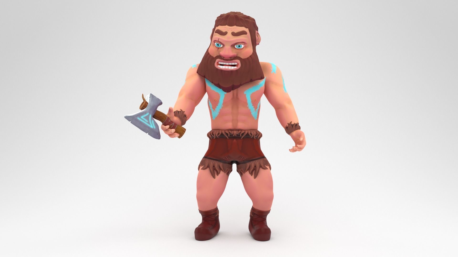 Ollie The Lumberjack Low-poly 3D model_5