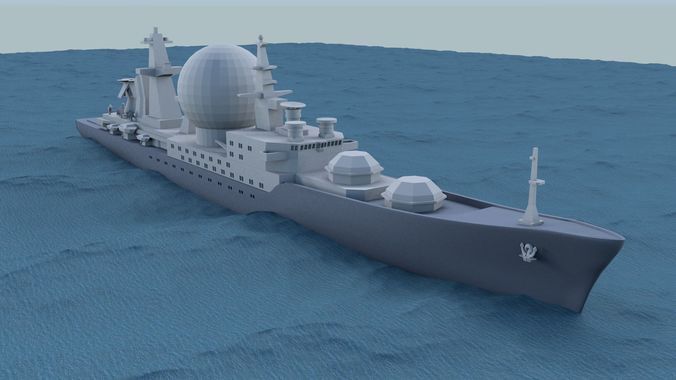 ship Marshal Nedelin class 3D print model