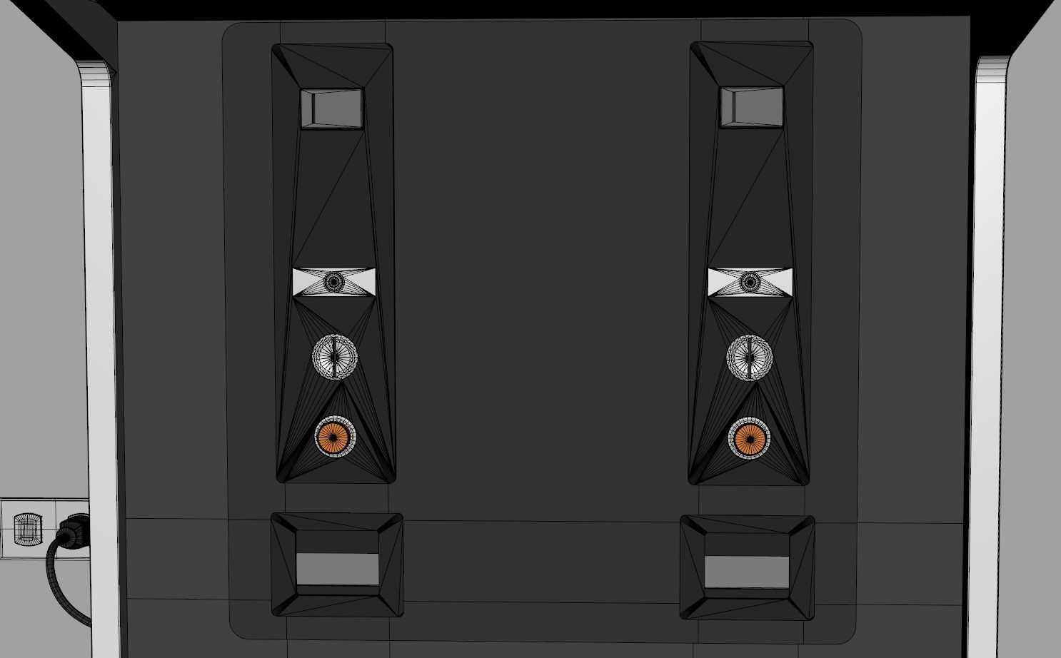 Classic Arcade Machine Cabinet 3D model_15