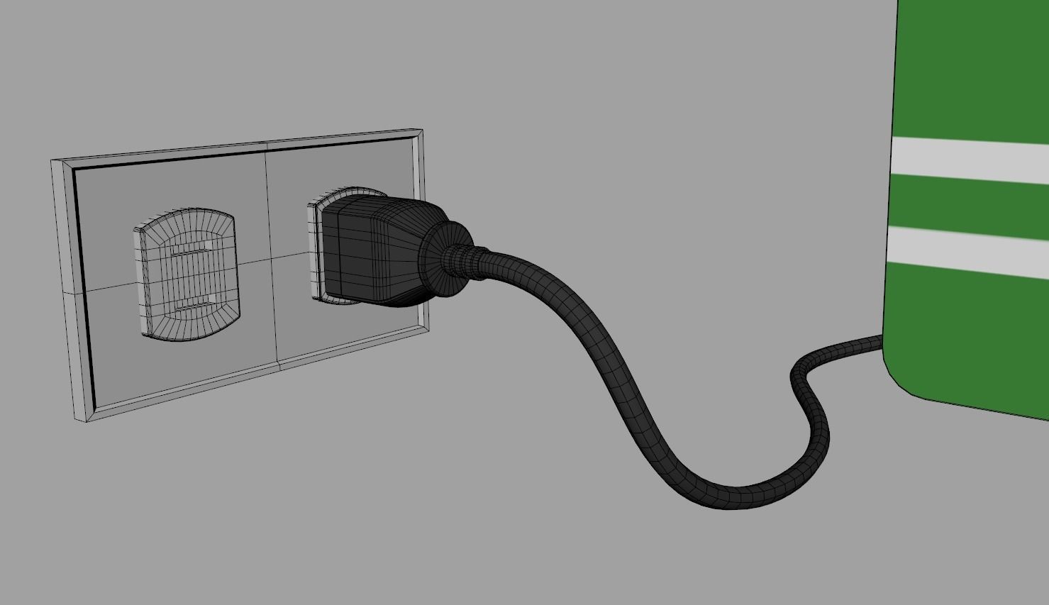 Classic Arcade Machine Cabinet 3D model_16