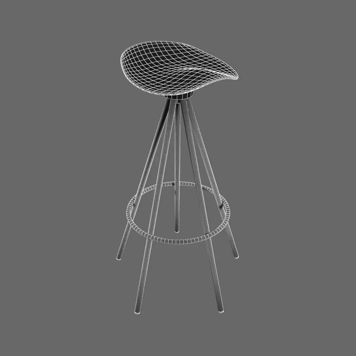 Dwr Jamaica Aluminium Barstool 3D model