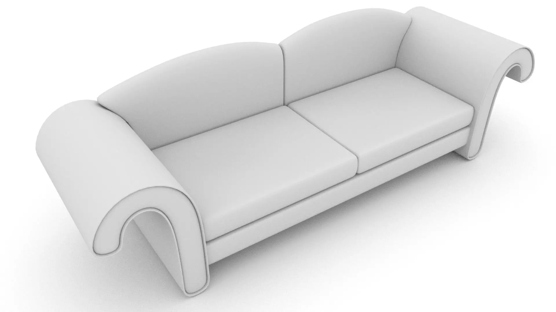 Style Sofa  Free 3D model_0