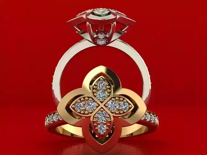 Ring with earrings and Pendant