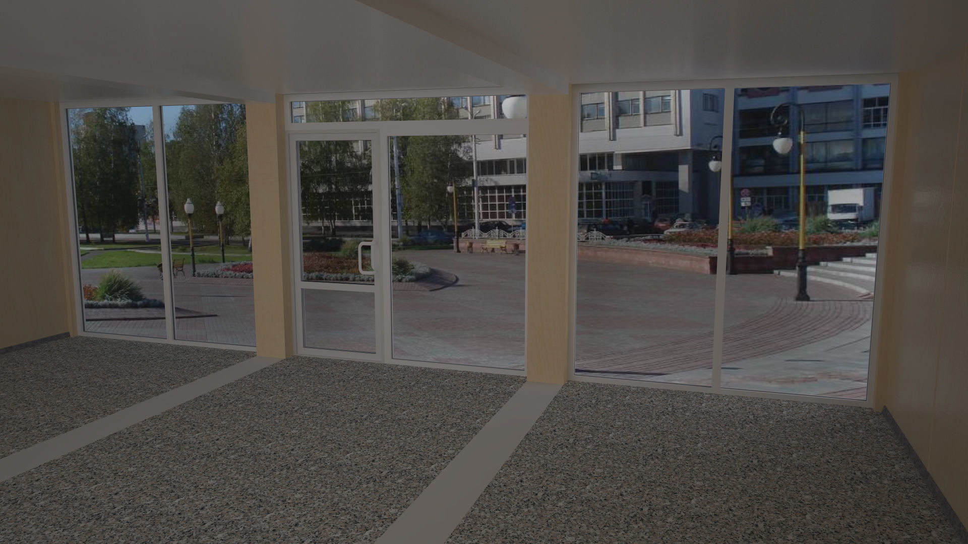 Modular building Mini mart  3D model_5