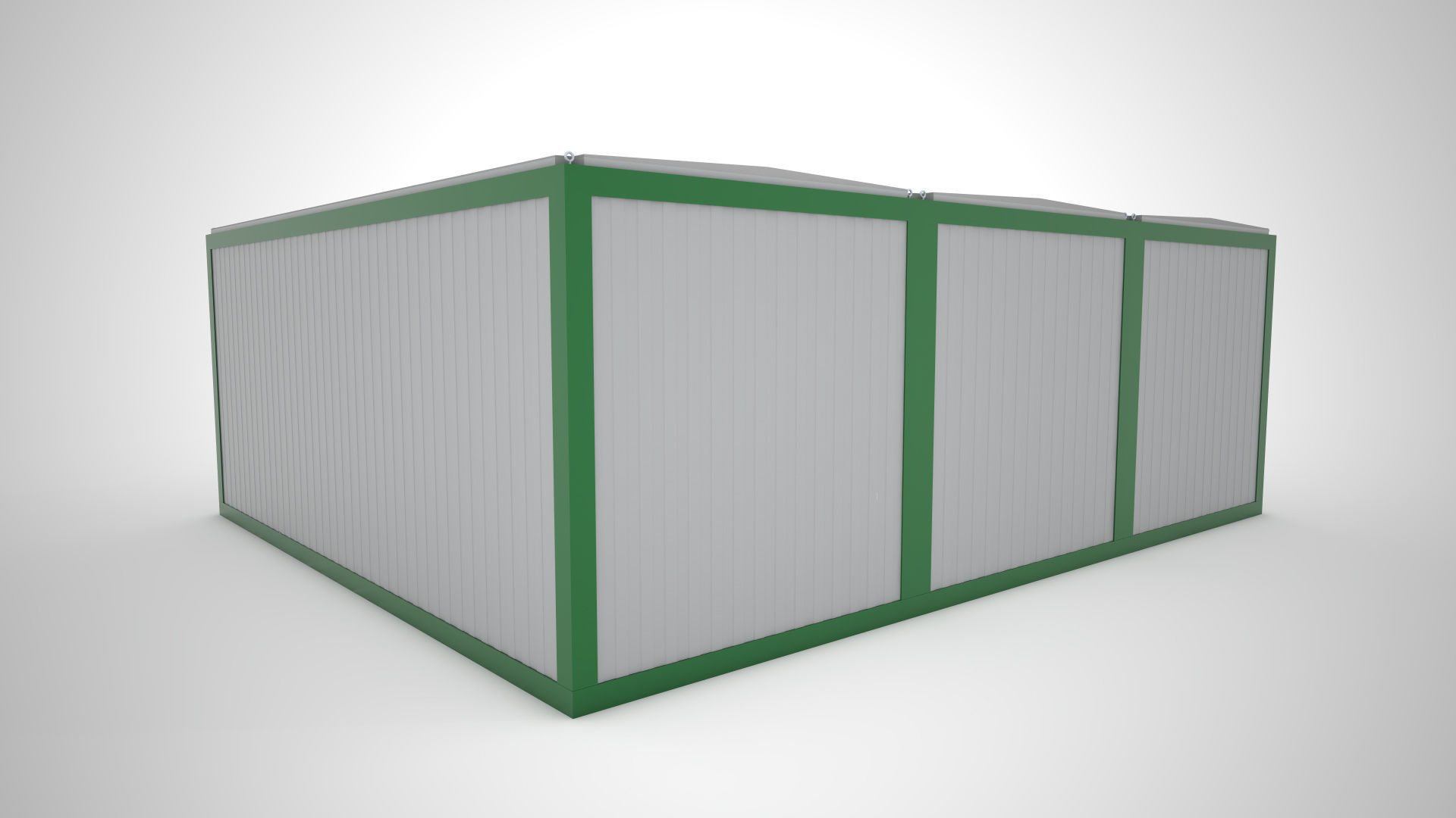 Modular building Mini mart  3D model_2