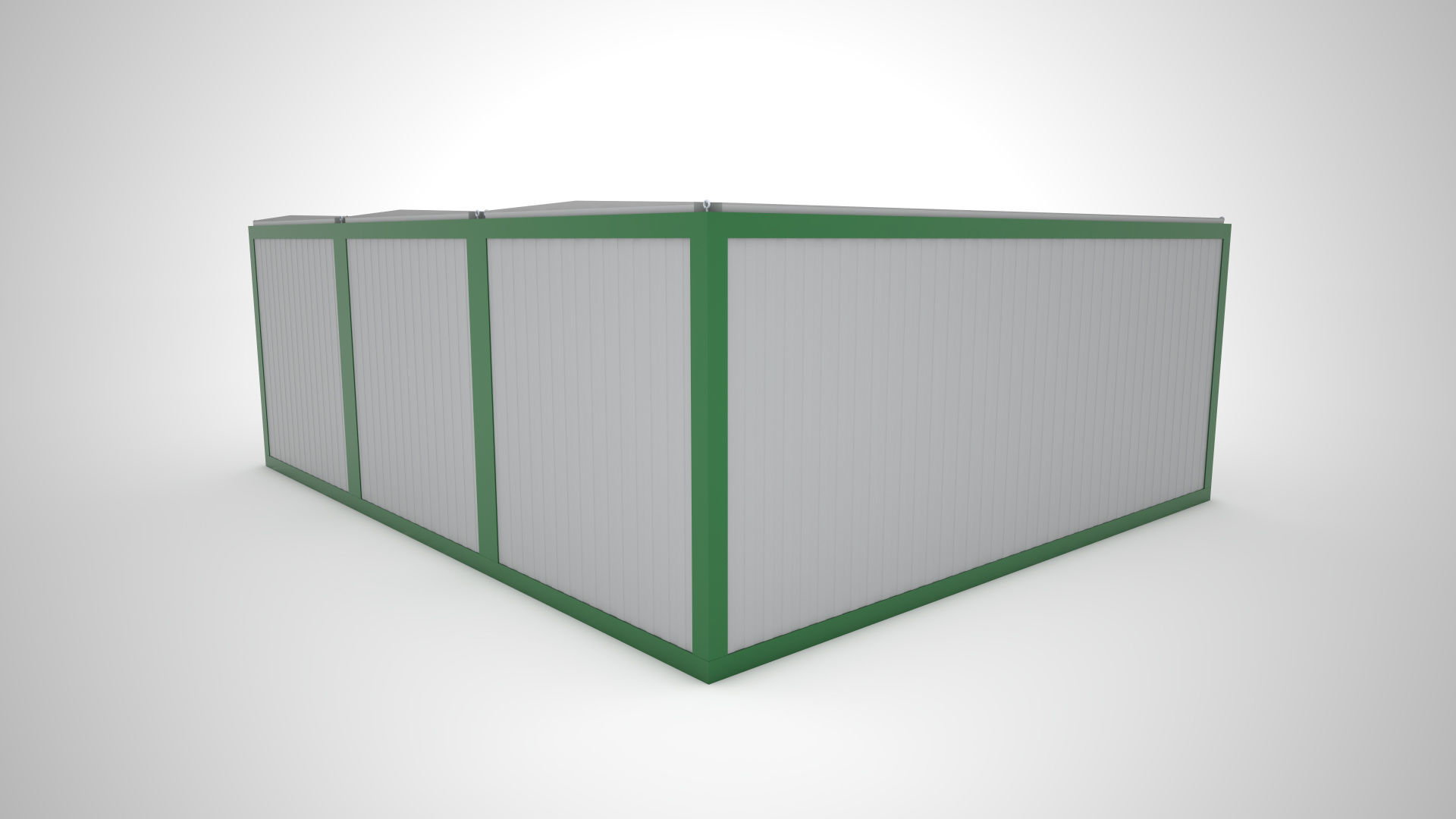 Modular building Mini mart  3D model_3