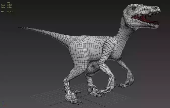 Velociraptor dinosaur