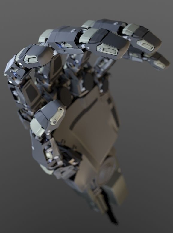 Robot Hand 3D model_5