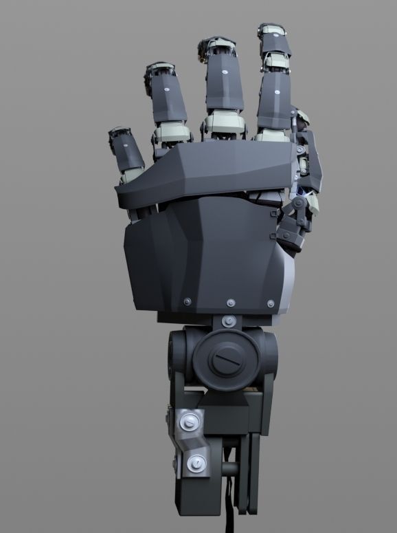 Robot Hand 3D model_9