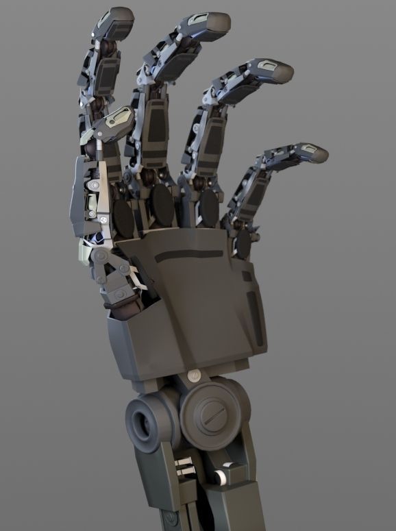 Robot Hand 3D model_3