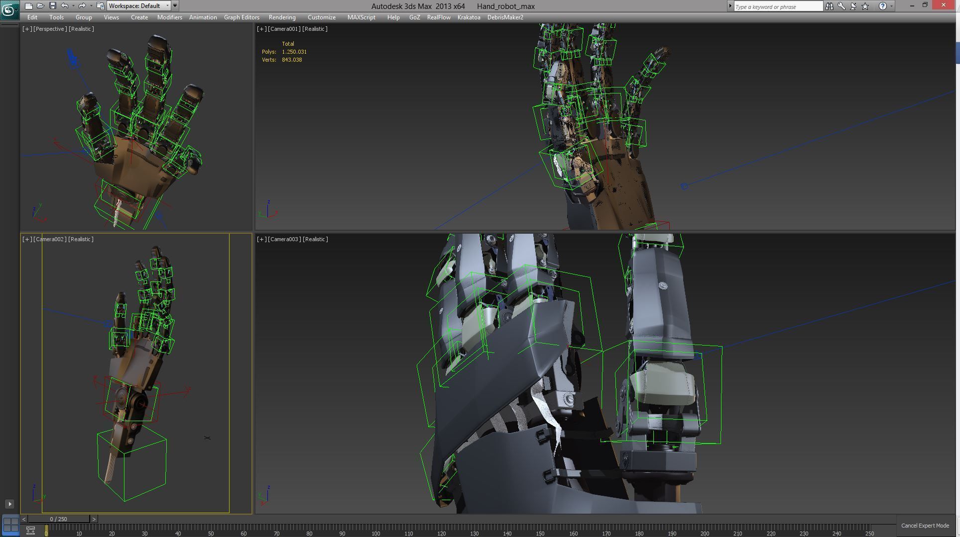 Robot Hand 3D model_2