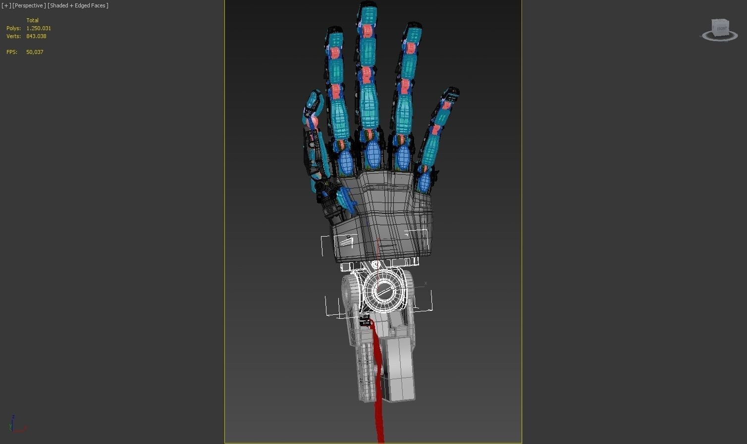 Robot Hand 3D model_15