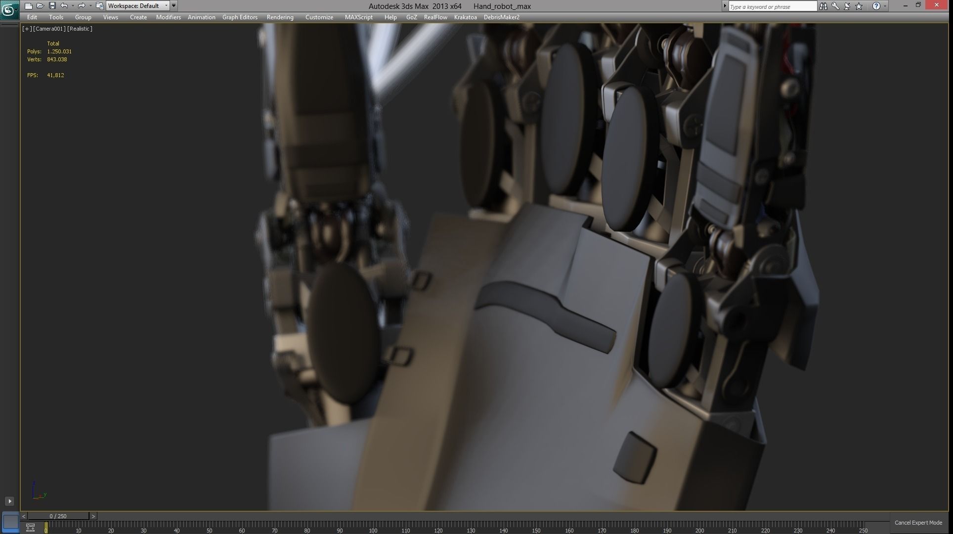 Robot Hand 3D model_4