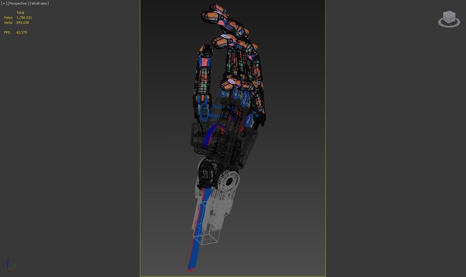 Robot Hand 3D model_16