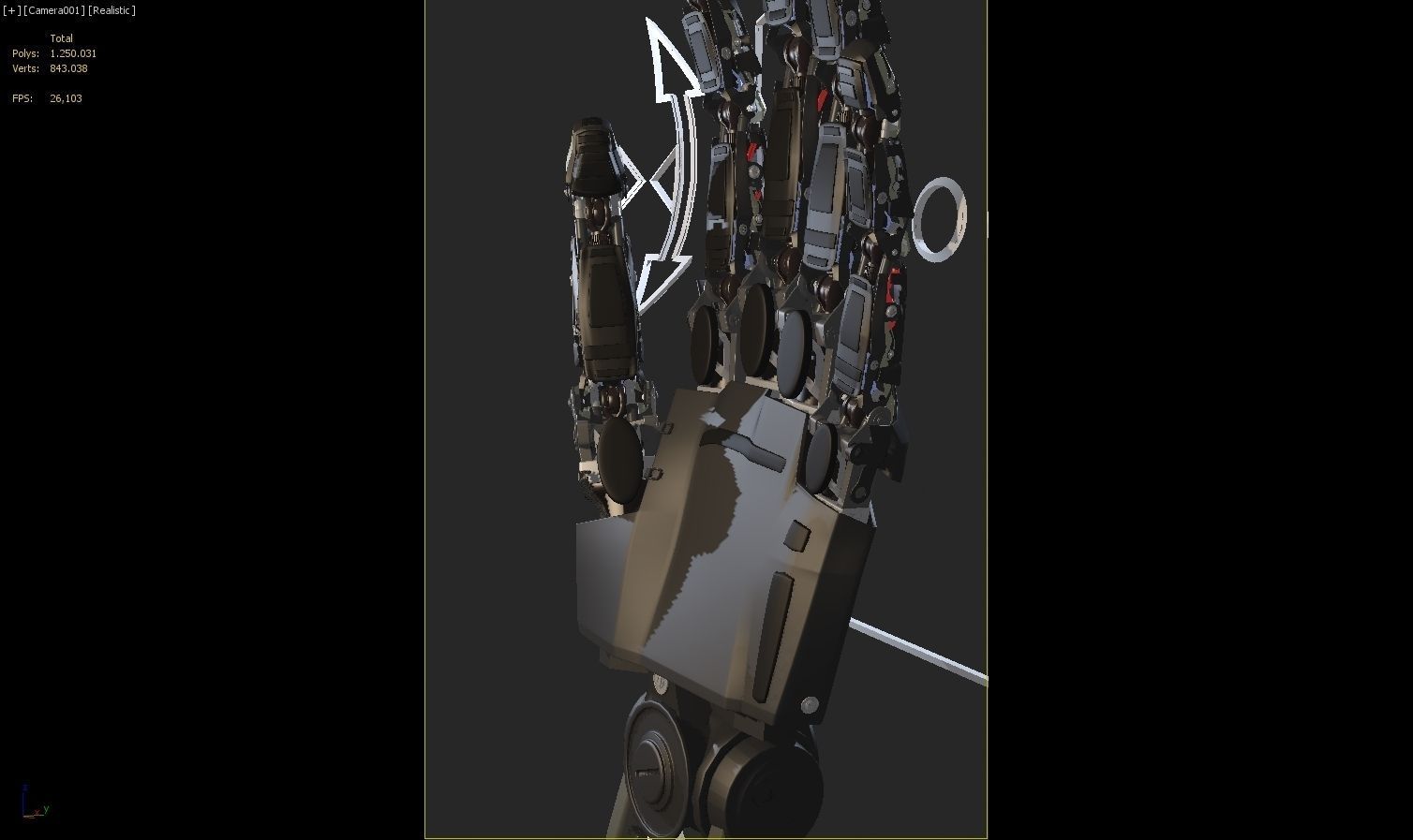Robot Hand 3D model_21