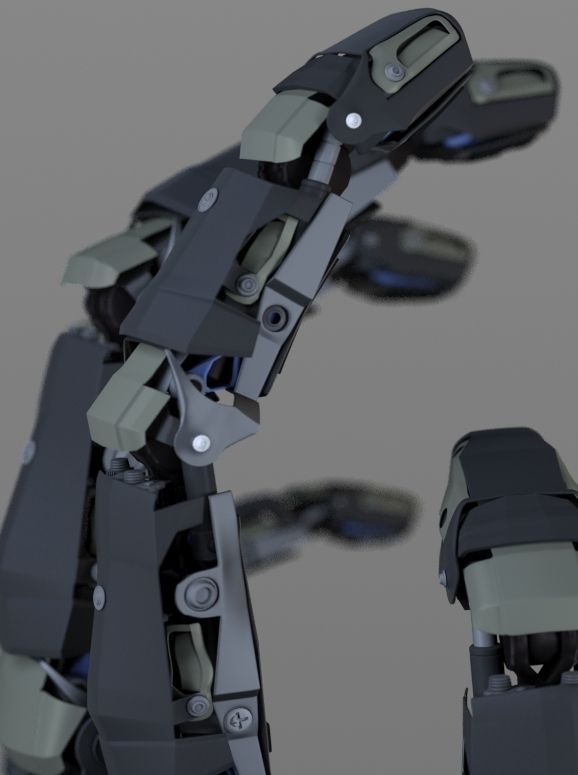 Robot Hand 3D model_23