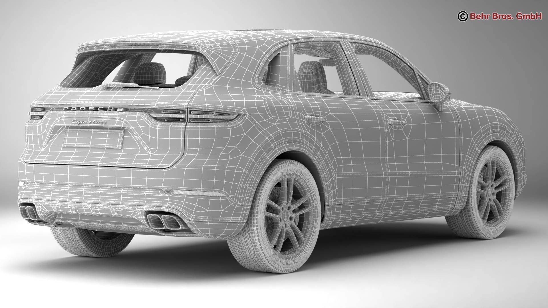 Porsche Cayenne Turbo 2018 3D model_18