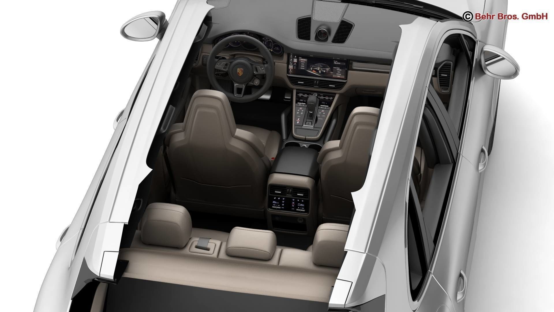 Porsche Cayenne Turbo 2018 3D model_12