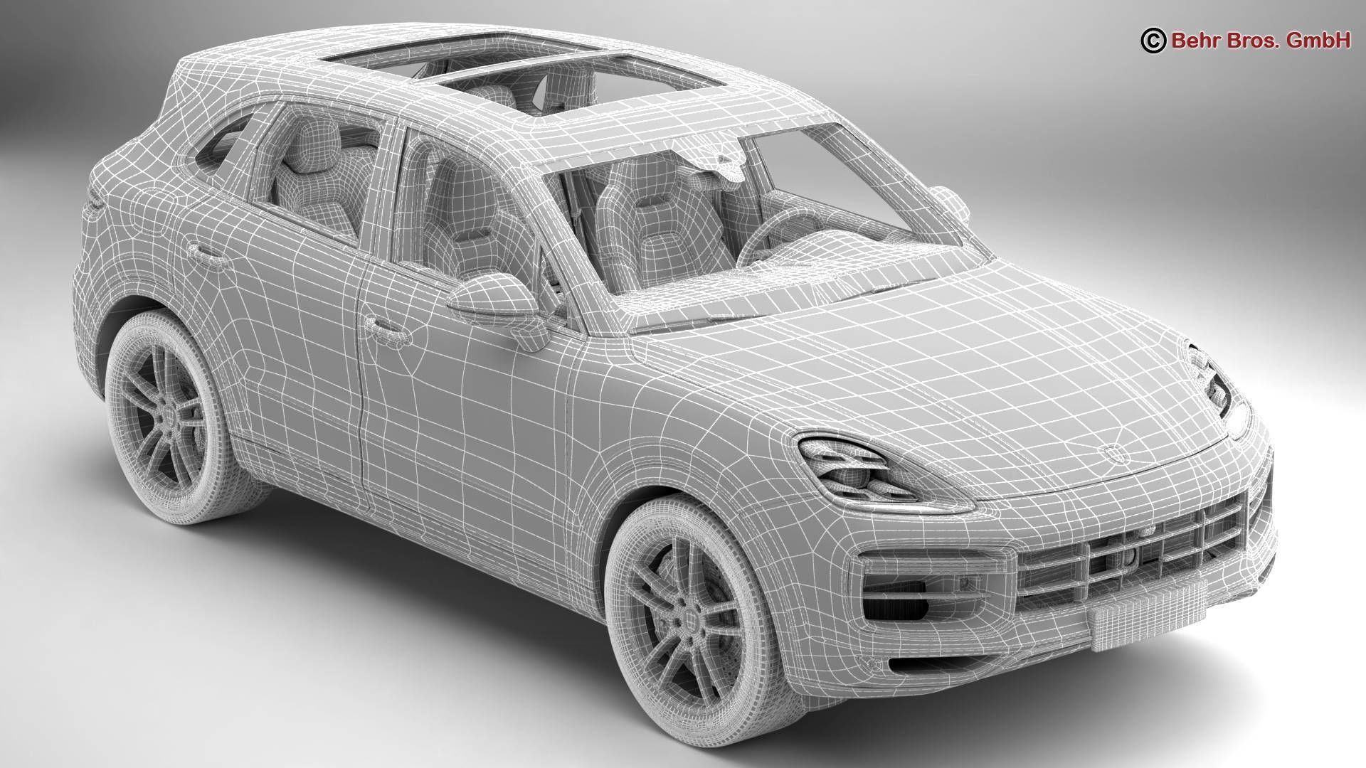 Porsche Cayenne Turbo 2018 3D model_15