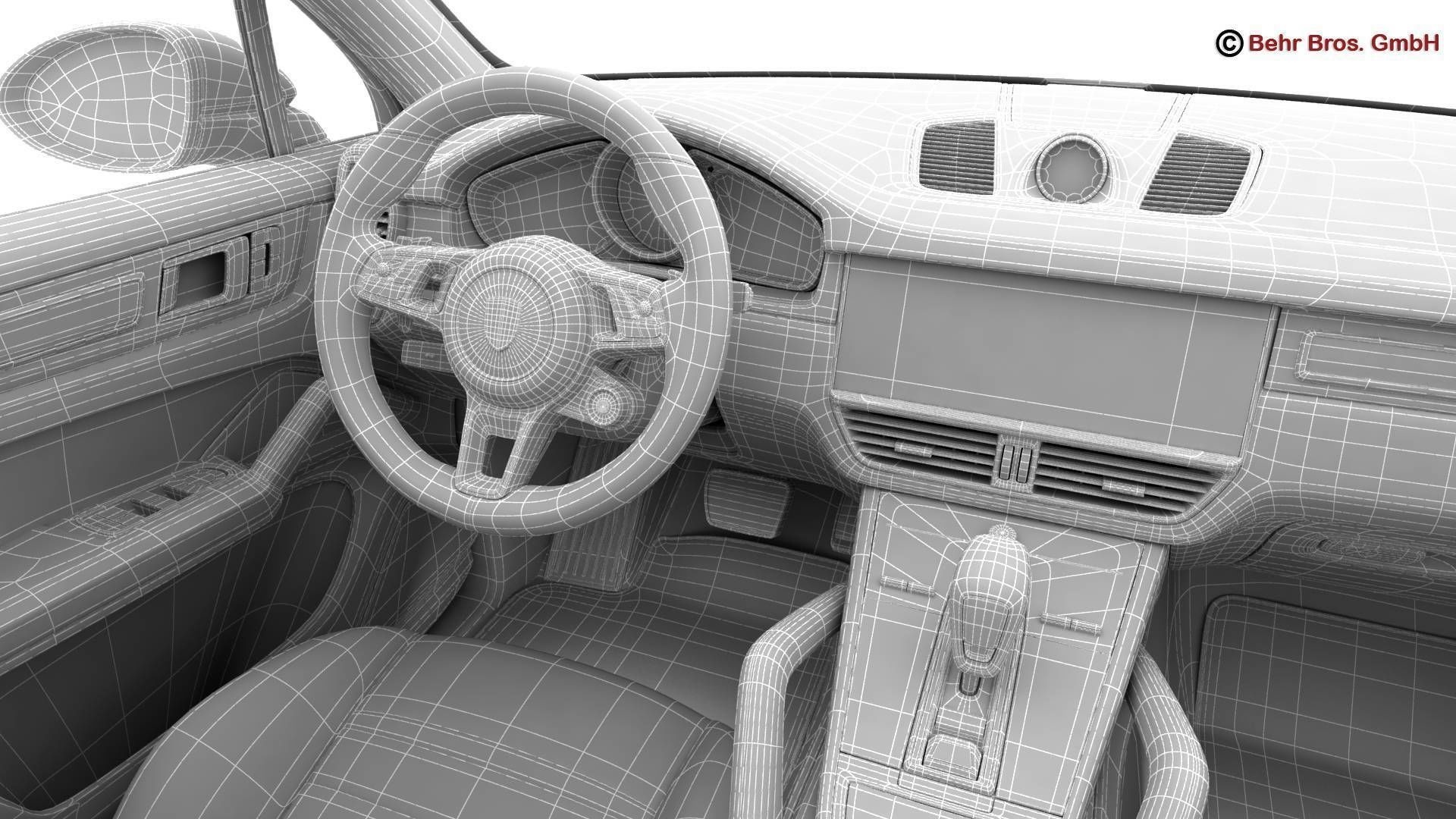 Porsche Cayenne Turbo 2018 3D model_29