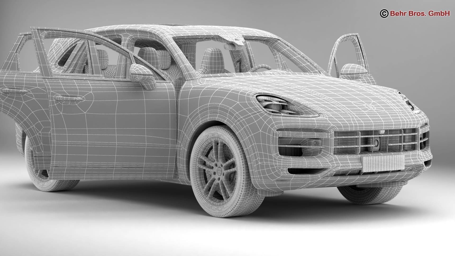 Porsche Cayenne Turbo 2018 3D model_17