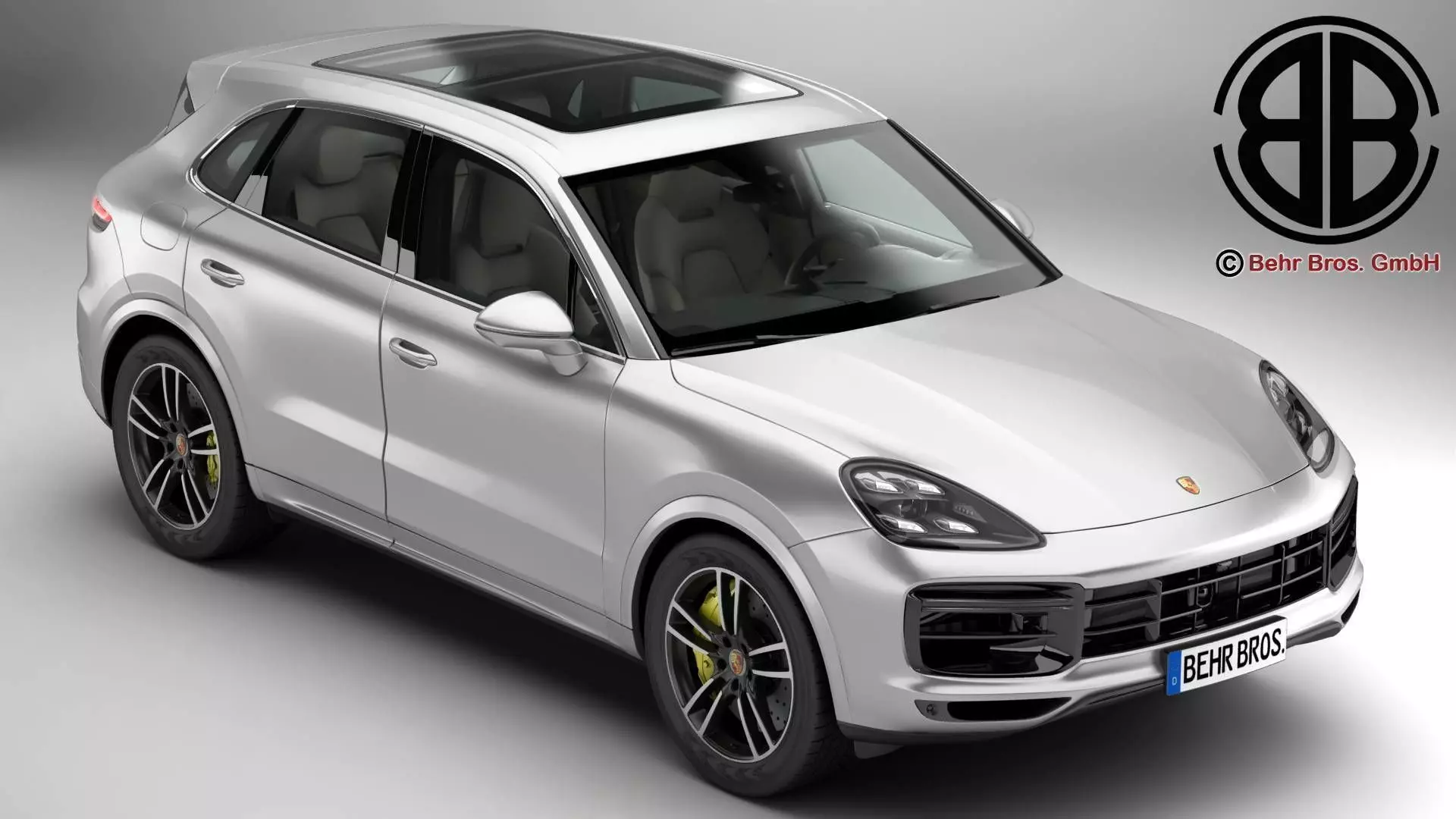 Porsche Cayenne Turbo 2018 3D model_0