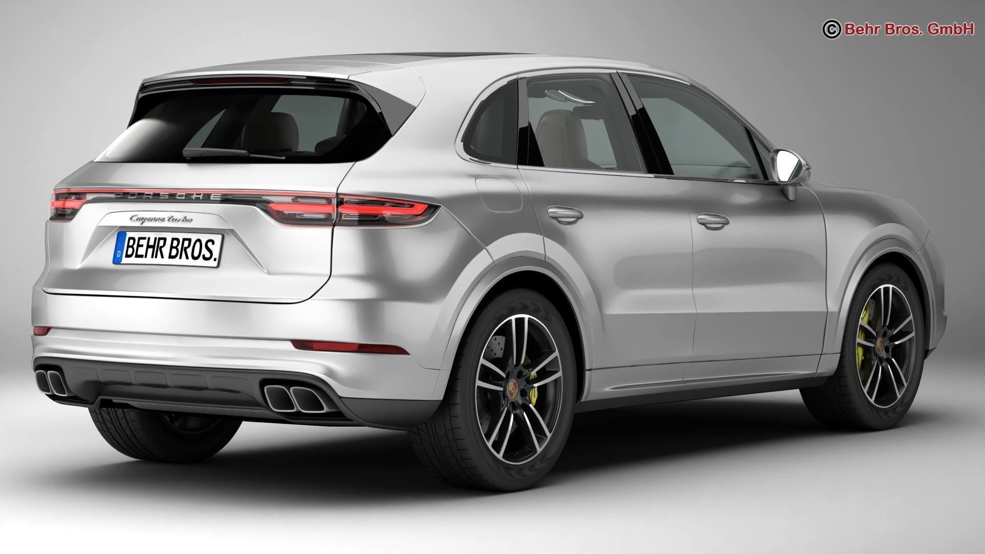 Porsche Cayenne Turbo 2018 3D model_3