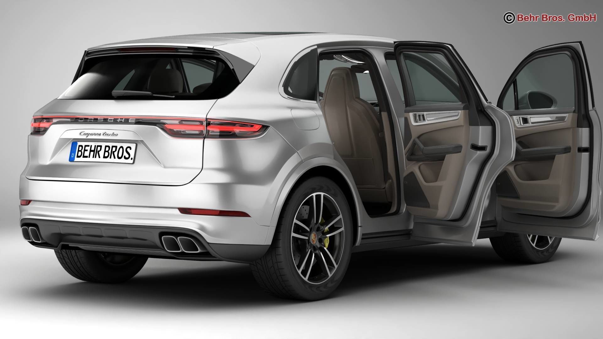 Porsche Cayenne Turbo 2018 3D model_4