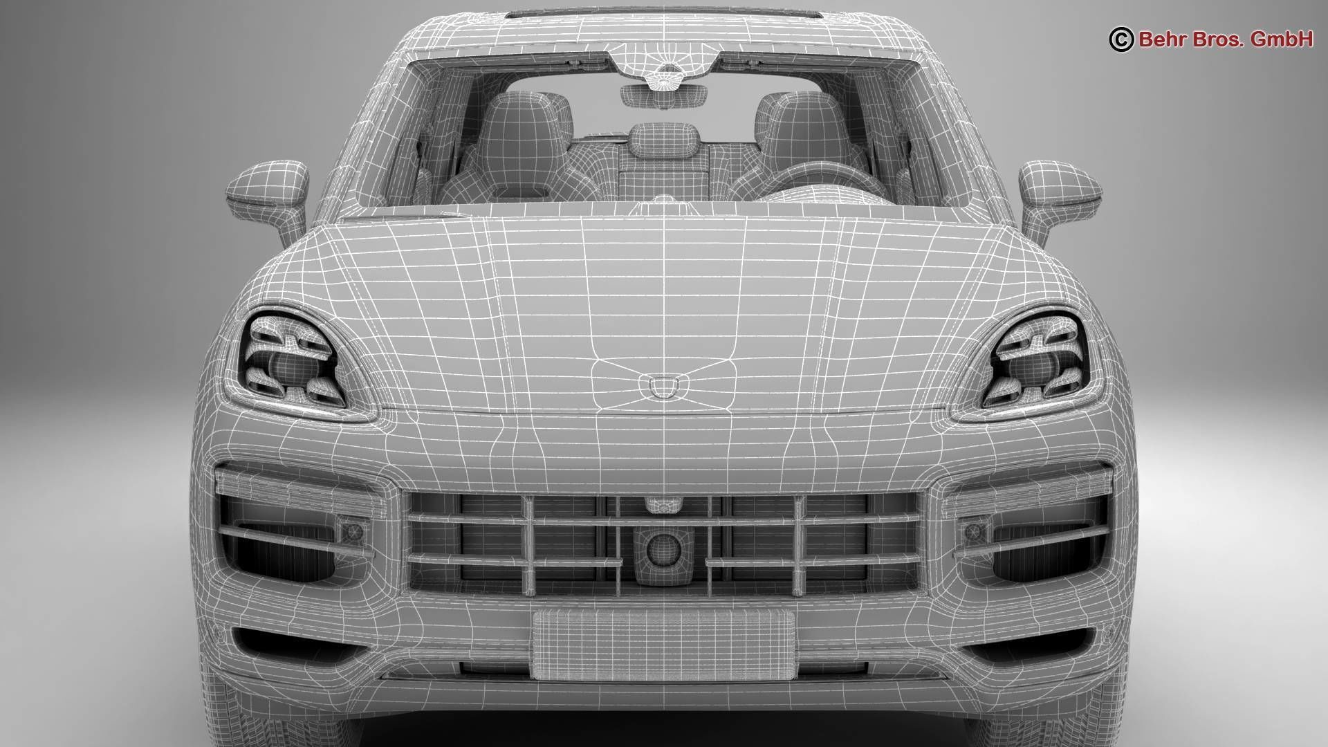 Porsche Cayenne Turbo 2018 3D model_21