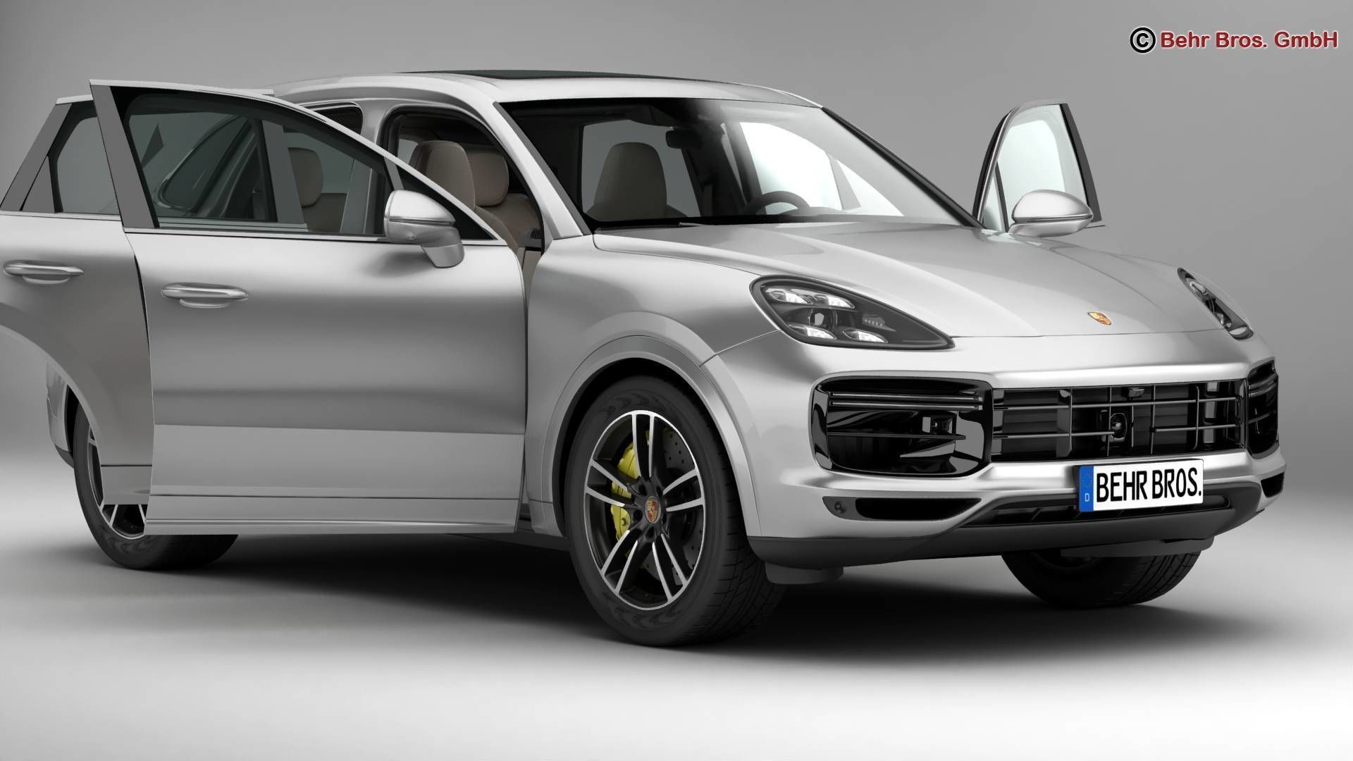 Porsche Cayenne Turbo 2018 3D model_2