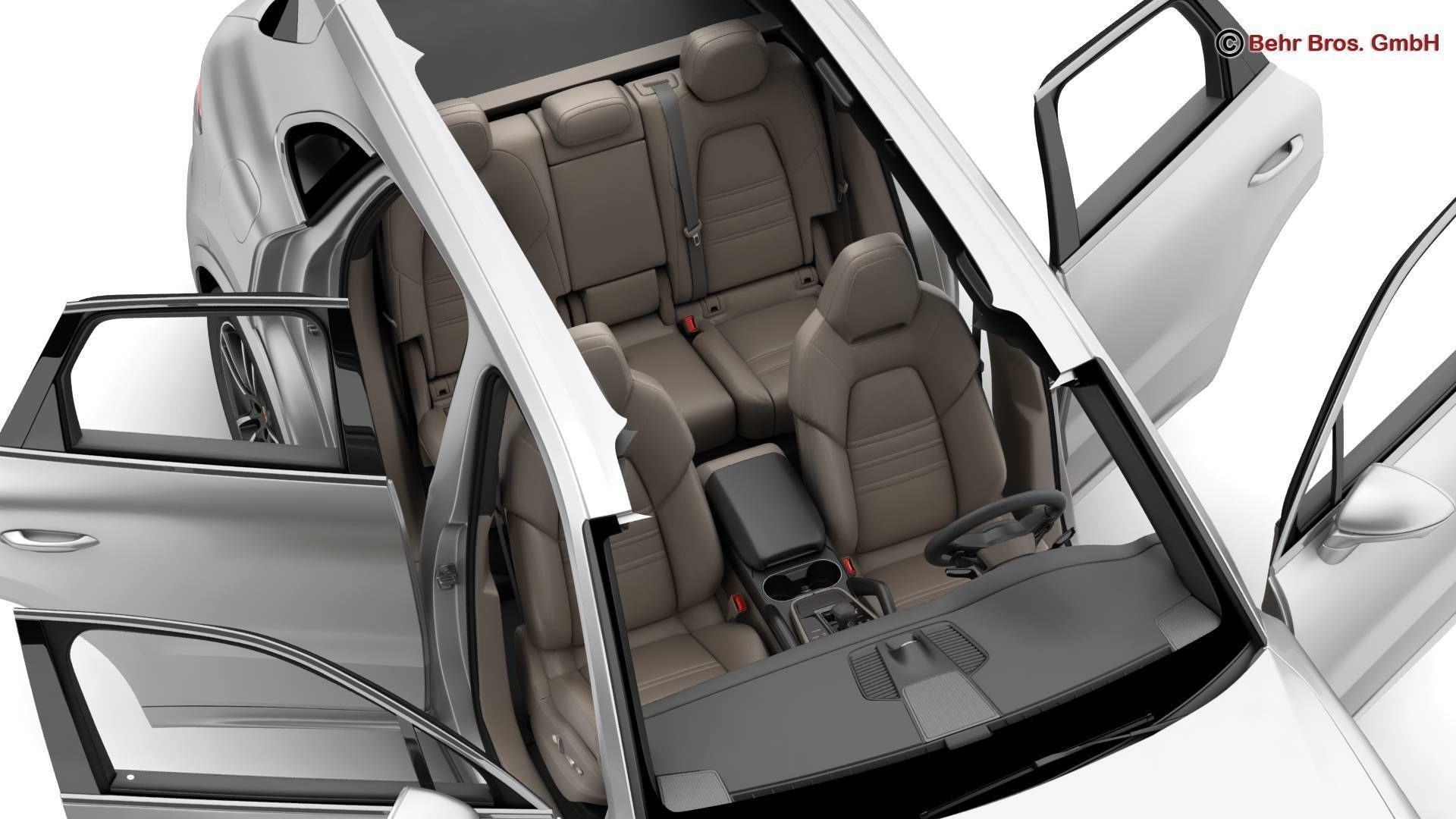 Porsche Cayenne Turbo 2018 3D model_11