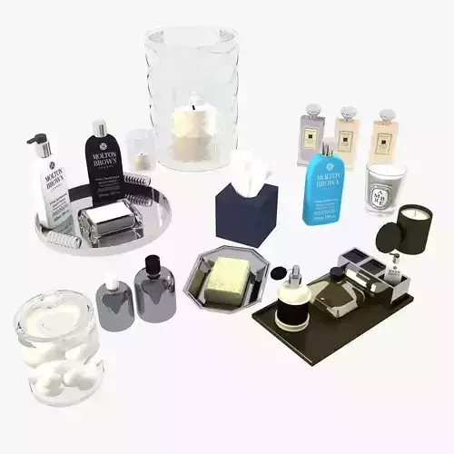 Bathroom Decorative Set 3D model