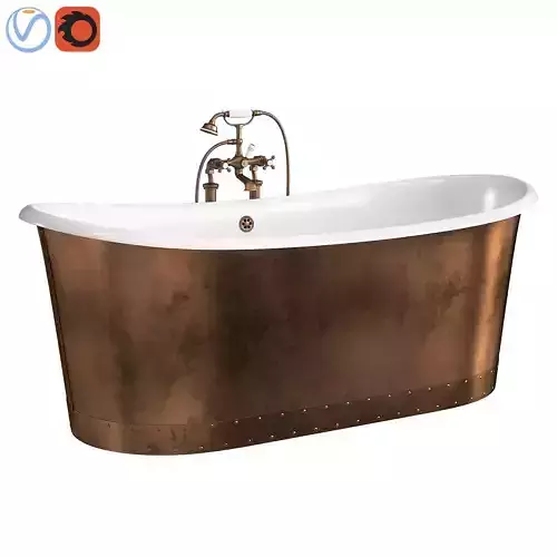 AMBRA antique copper bathtub