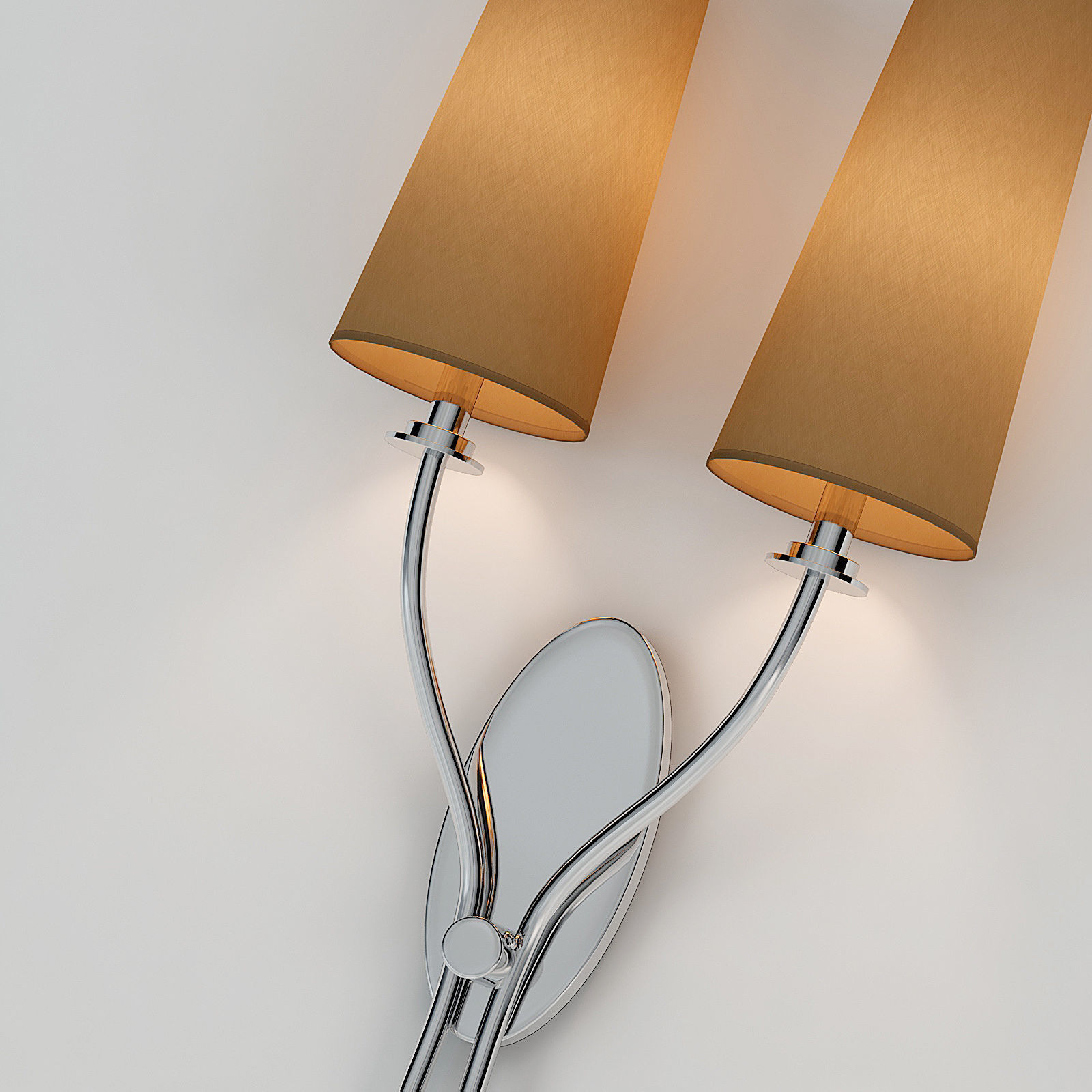 Chelsom Double Wall Light 3D model_2