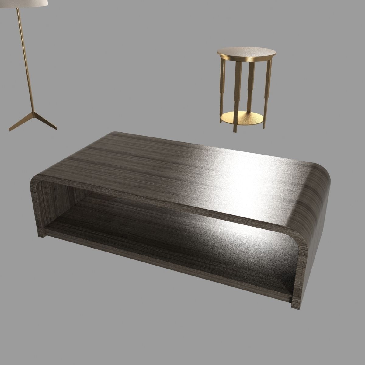 Lamps and tables furniture collection 3D model_15