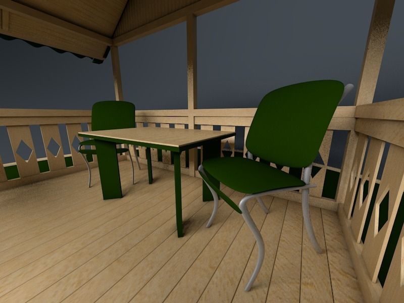  Garden house 3D model_3