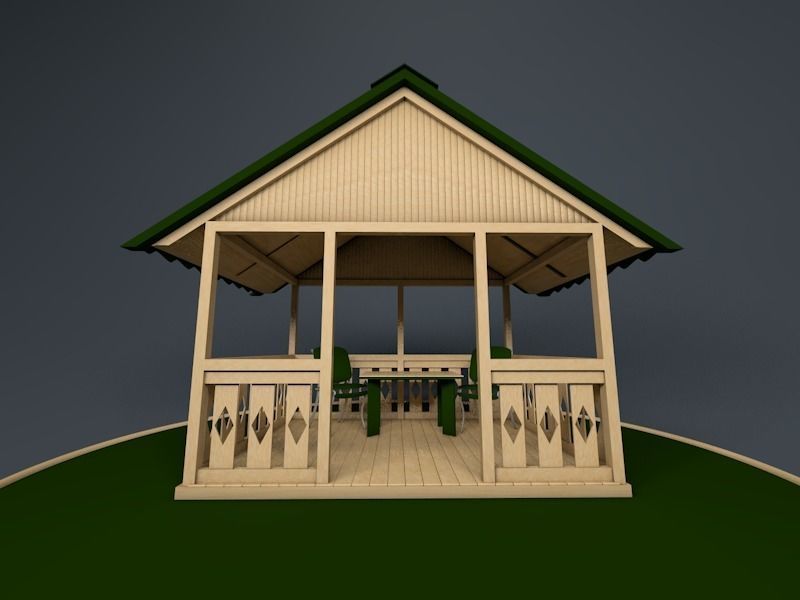  Garden house 3D model_6