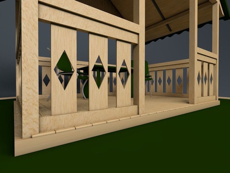  Garden house 3D model_5