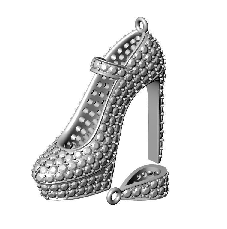 Stiletto Women Shoe  3D print model_1