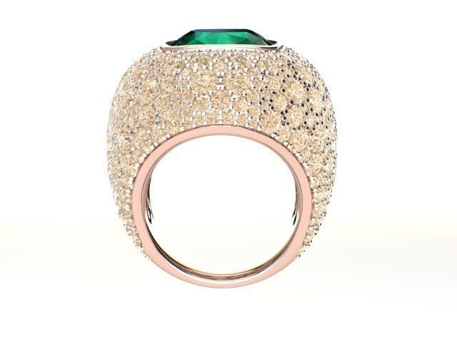 Grisgono Style Pave Ring 3D print model_1