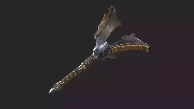 Fantasy Stylish Weapon- Mace of Shaw Low-poly 3D model Low-poly 3D model