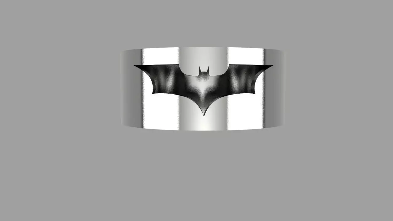 Batman ring 3D print model_0