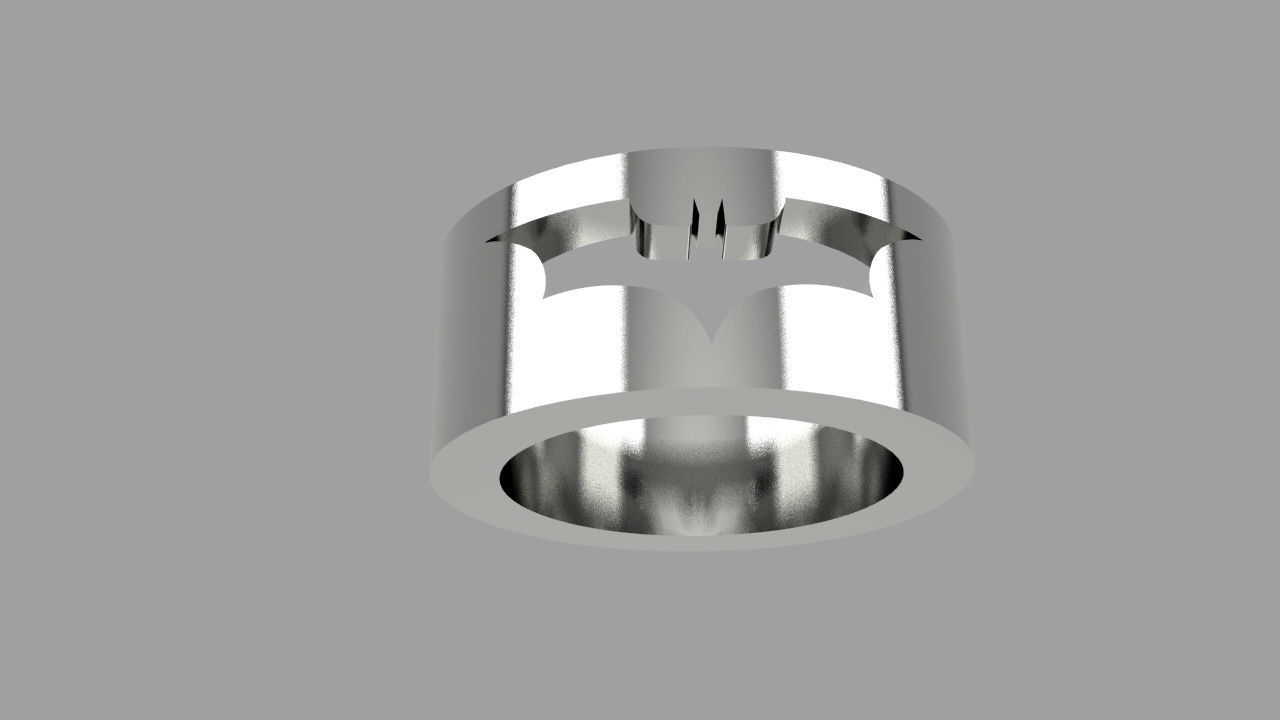 Batman ring 3D print model_1