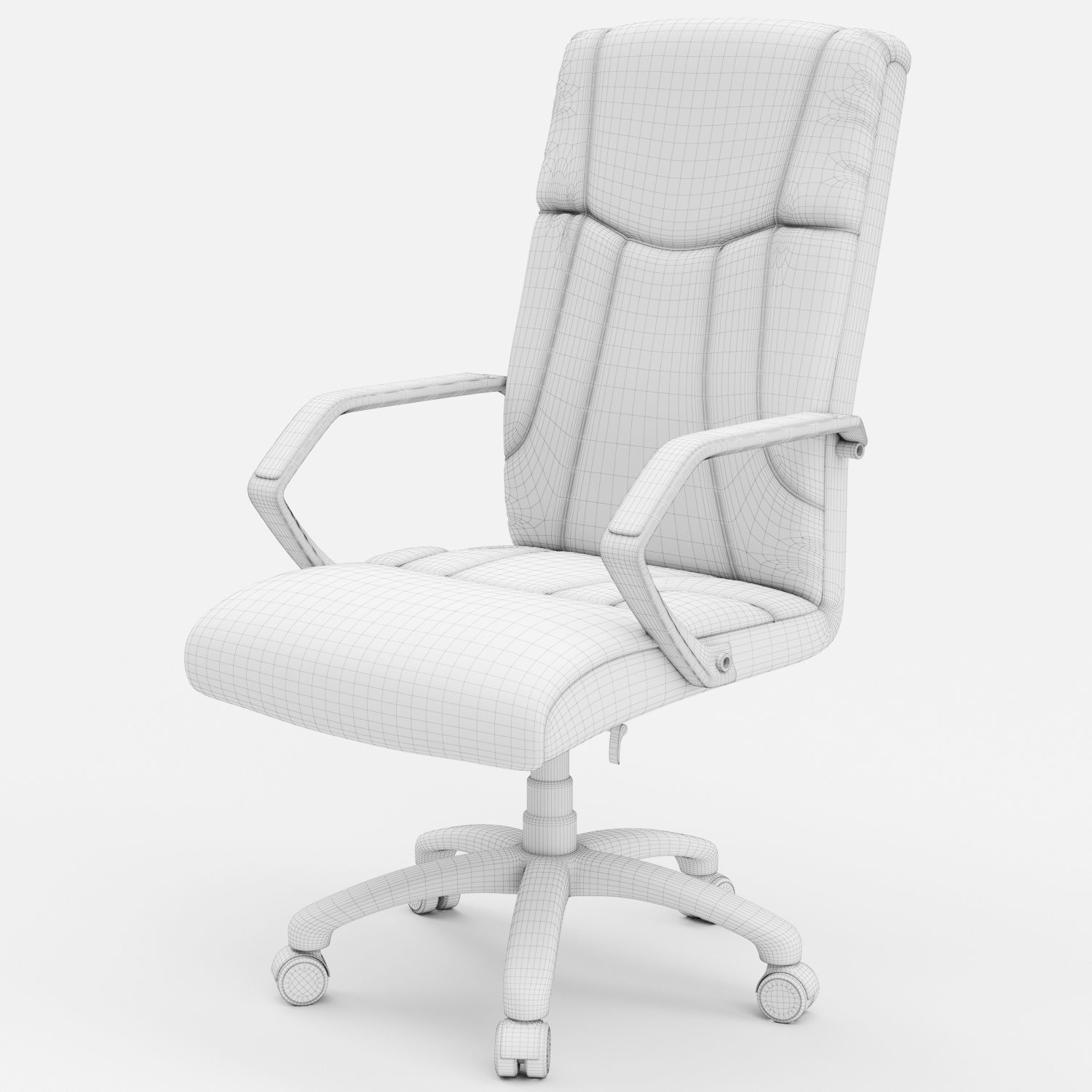 Office chair 3D model_4
